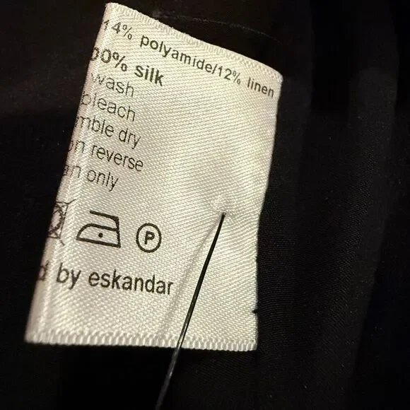 Eskandar Alpaca and Silk Blend Boatneck Dress Size 0 US S